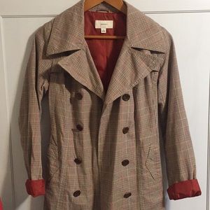 Plaid Merona Trench Coat